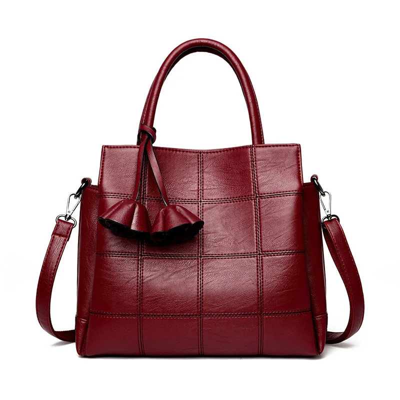 New Designer Womens Bag Artificial Leather Handbags Knitting Small Black Ladies Shoulder Bags ...