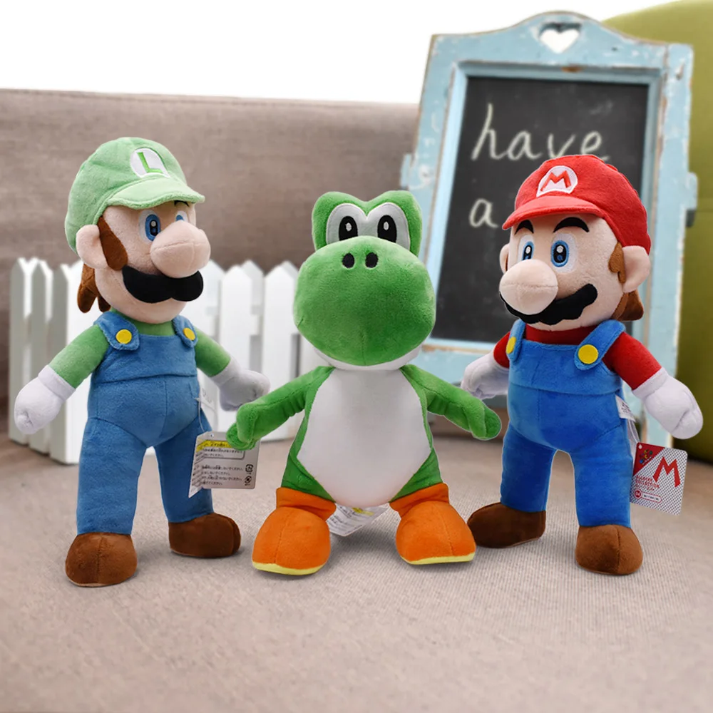 15-41cm Super Mario Bros jouets en peluche Yoshi Goomba Peluches peluche poupée cadeaux d'anniversaire enfants enfants Peluches De Animales