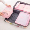 6pcs/set Nylon Waterproof Tidy Sorting Pouch Portable Organizer 1