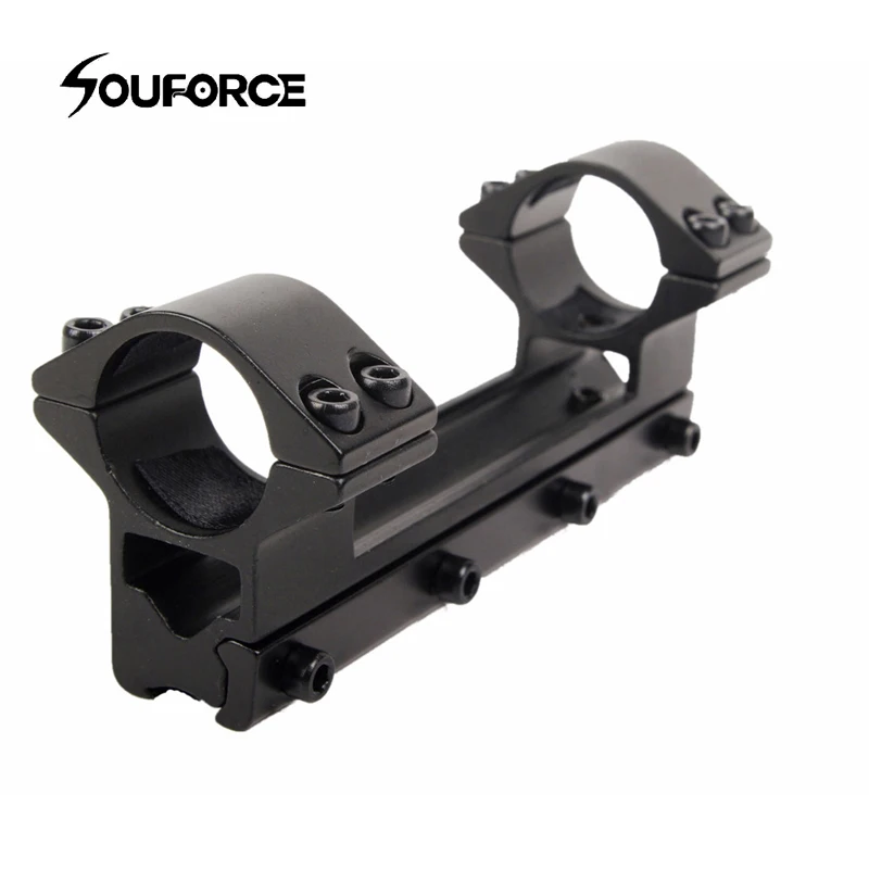 Ferroviário para Airsoft 30mm com Nível de Bolha Escopo Óptico Tático Montagem Anéis Diâmetro 25.4 - Caber 20mm Picatinny Rifle Ar15 Caça 4 picatinny ferroviário para airsoft rifle ar15 caça
