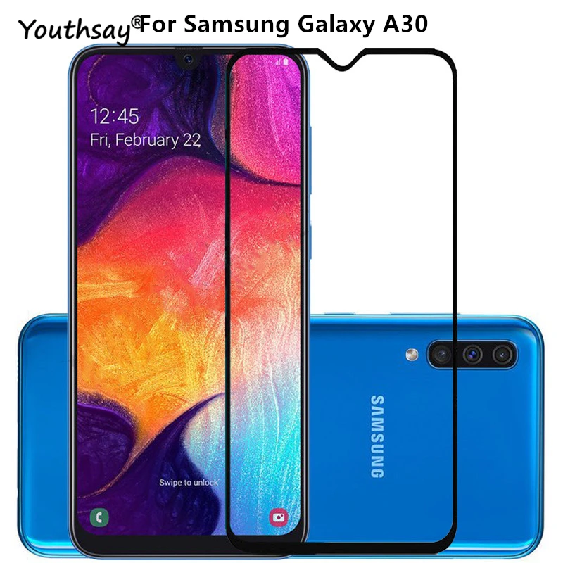 1 шт Для Samsung Galaxy A30 стекло протектор экрана 2.5D полное покрытие клея пленка для