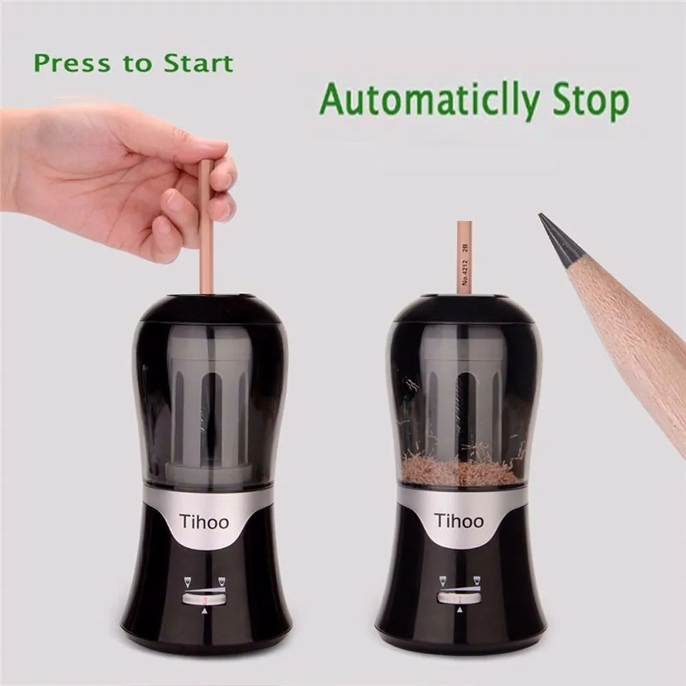 TENWIN Adjustable Lead Thickness Automatic Electric Pencil Sharpener