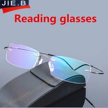 Ультра-светильник, титановые очки для мужчин и женщин, очки для чтения gafas para leer oculos с коробкой+ 1,0+ 1,5+ 2,0+ 2,5+ 3,0+ 3,5+ 4,0
