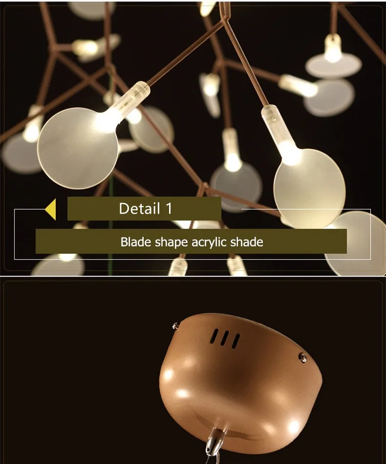 Creative Home Deco Modern Lusre Led Chandelier For Living Room Dining Room Nordic Style Hanging Lamp Chandeliers14