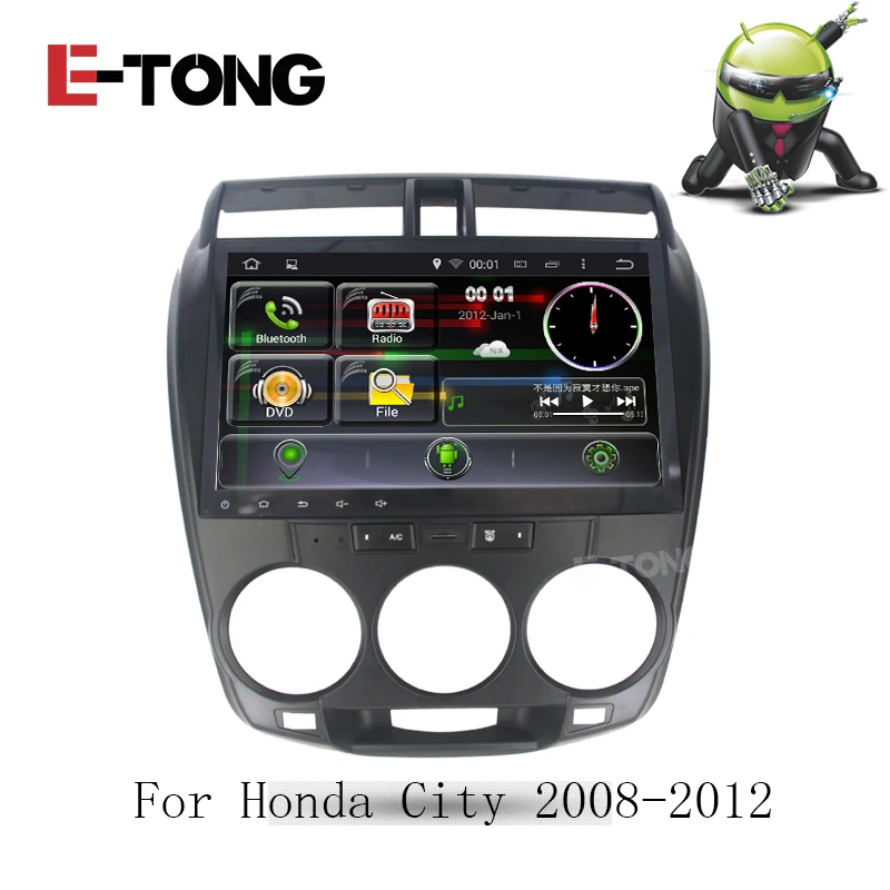 For Honda City 2008 2012 Full touch Android 4.4 Quad Core Car GPS