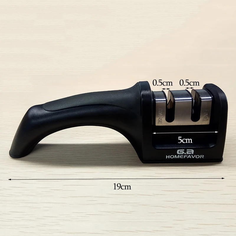 G. HOMEFAVOR Ножи точилка 2-ступенчатый ручной Кухня маленький Ножи точильный станок для заточки камней дома ножей мелкая и крупная расческа ножей, точильный камень