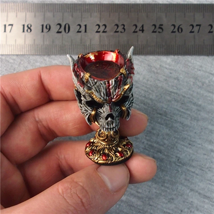 

1/6 scale TBLeague Arkhalla Quee scene accessories Wine bottle skull cup model for 12'' soldier action figure