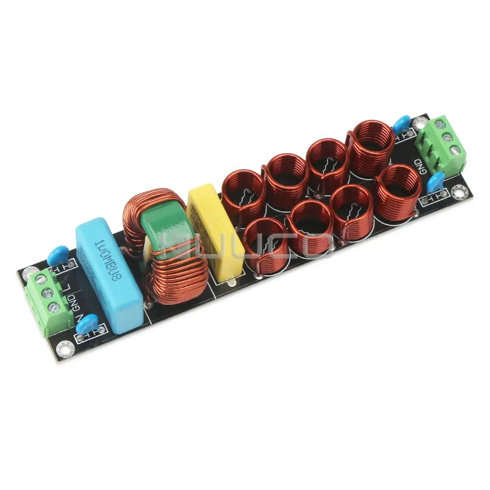 

5 PCS/LOT 20A Power Filter 4400W EMI High Frequency Power Purification impurities Finished Board for Speaker Amplifier