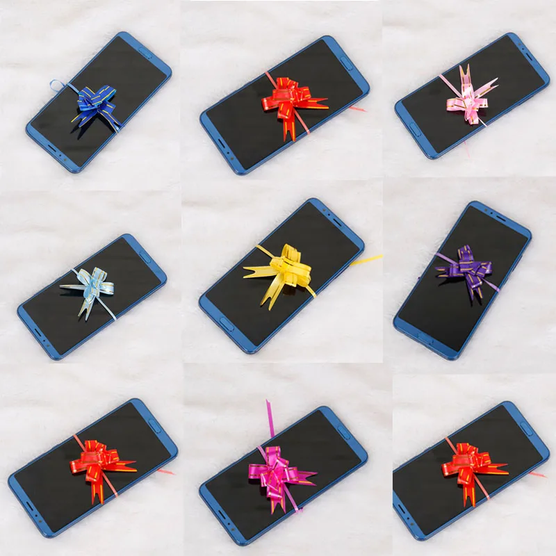 Gift Packing Pull Bow Ribbons 100pcs/lot Gift Wrapping Wedding Birthday Party Supplies Home Decoration DIY Pull Flower Ribbons