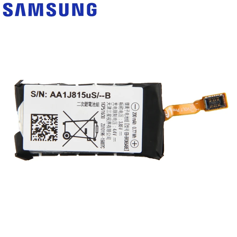 Оригинальная батарея samsung EB-BR365ABE для samsung gear Fit 2 Pro SM-R365 R365 200mAh Замена аутентичной батареи