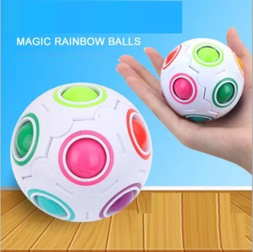 

New pressure-relief puzzle magic cube Rainbow Ball decompression football toy gifts for children