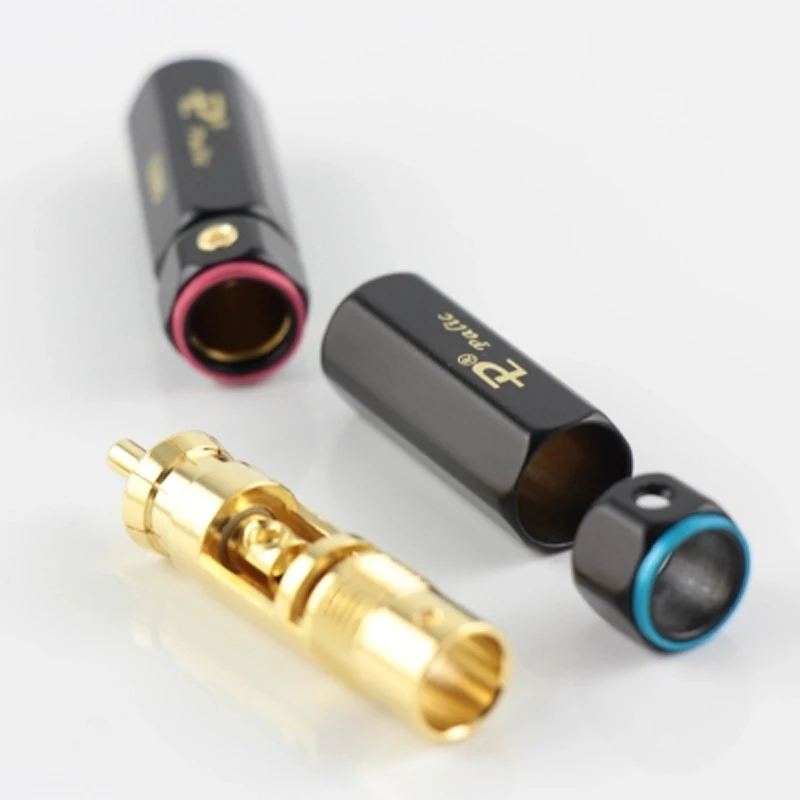 Высококачественный позолоченный штекер Palic RCA коннектор A/V Hi Fi для диаметра