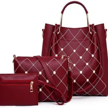 Набор сумок для женщин, Набор сумок, сумка из искусственной кожи, повседневная сумка-тоут, большая вместительность, кошелек и сумка-мессенджер, сумка через плечо, ручные сумки