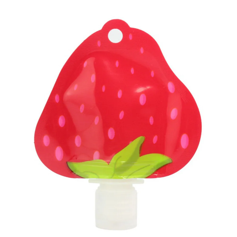 

Press Bottle for Lotion Shampoo Small Fruit Shape Refillable Portable Mini Travel Packing Bottle Bath Sample Containers Bottles