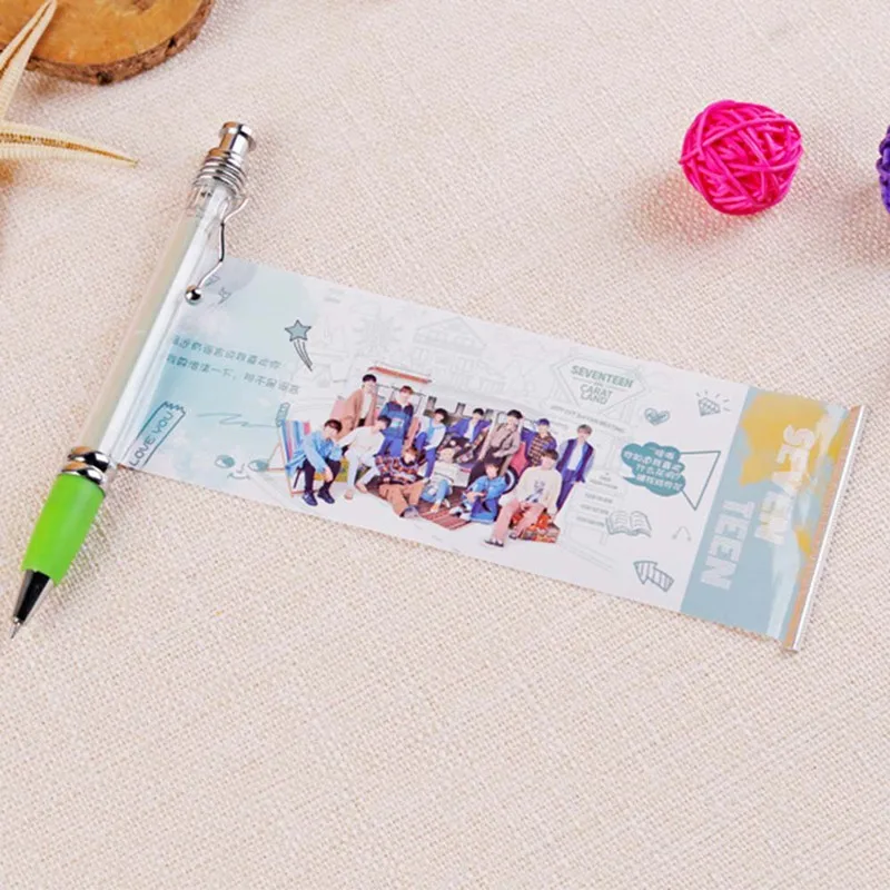 Blackpink EXO GOT7 певица звезда гелевая ручка каваи черные чернила гелевая ручка вентиляторы подарки с милыми фото канцелярские принадлежности