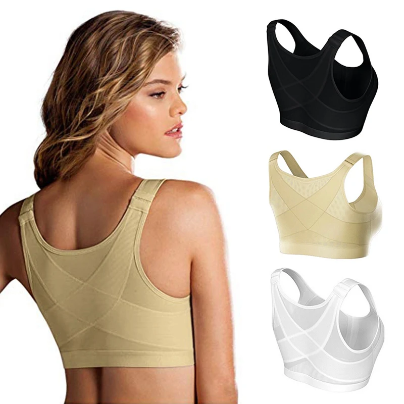 Posture Corrector Lift Up Bra Women New Cross Back Bra Breathable Underwear  Shockproof Sports Support Fitness Vest Bras