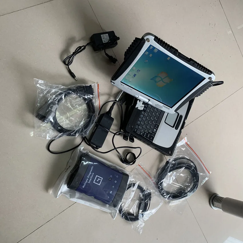  for g.m mdi scanner MDI Multiple Diagnostic Interface wifi software with laptop cf19 touch screen c
