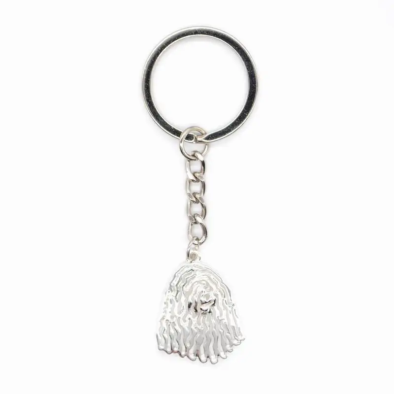 

2019 New Style Alloy Women's Key Chains Metal Komondor Pet Dog Key Chains