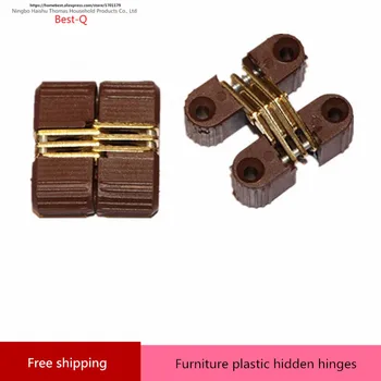 

Plastic cross concealed hinge foldable dining table and chair of children's furniture hardware accessories hidden cross hinge