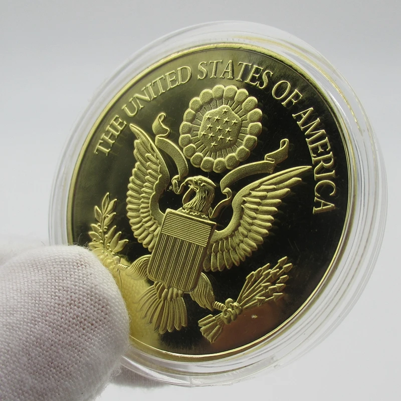 New Brass Craft Exquisite American USA Eagle Gold Coins Liberty Coin Collection