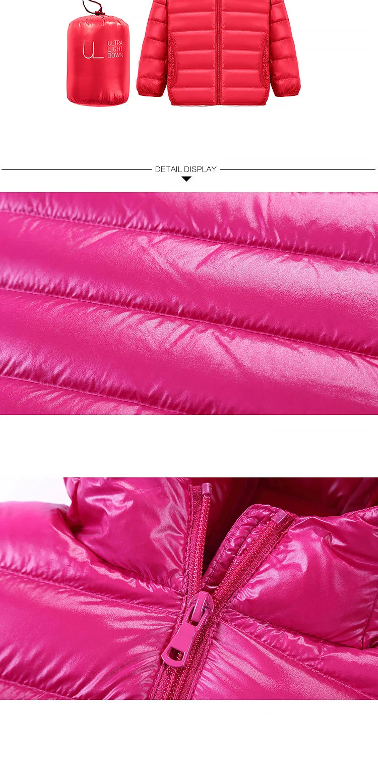 Crianças para Baixo Branco para Baixo com Capuz Jaquetas de Inverno para Meninos Cabolsa de Inverno Jaquetas Novo Pato Crianças Meninas Ultra Leve Portátil 2020 90% 16 High Quality Mamãe e Bebê