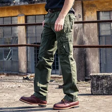 Новые мужские брюки повседневные брюки модные камуфляжные тонкие карманные тактические брюки военные Большие размеры карго одежда мужские брюки
