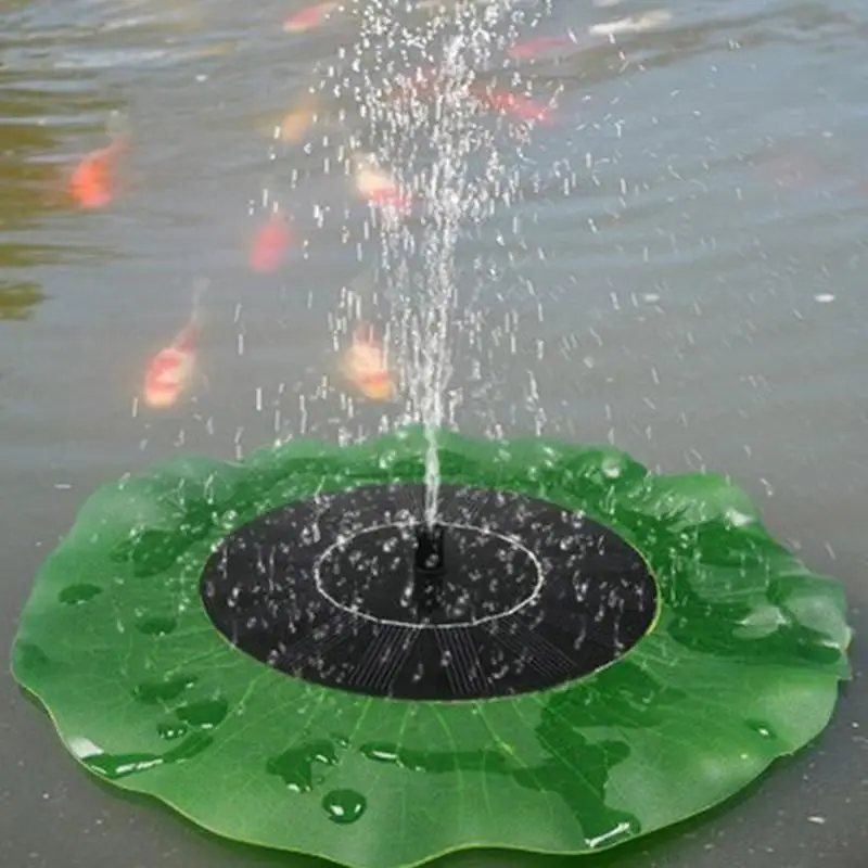 

Solar Powered Water Pump Panel Kit Lotus Leaf Floating Pump Fountain Pool Garden Pond Watering Submersible Pumps
