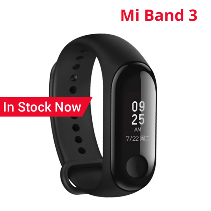 

Original Xiaomi Mi Band 3 Smart Bracelet with 0.78" 5ATM Water Resistant Sports Fitness Tracker Reject Phone Calls Notification