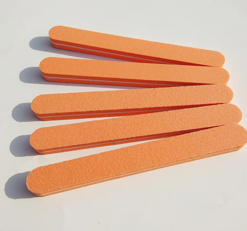 Lixas de Unha Lixa de Unhas Buffer do Bloco de Buffer Ferramentas de Moagem Laranja Hetero Unha Eva Ferramentas Esmeril 100 – 180. Profissional 10 *