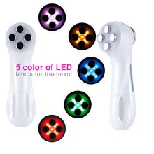 Домашнее использование антивозрастной ЖК-EMS RF кожи устройство светодиодный прибор для красоты массажер для лица