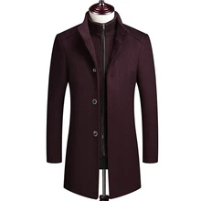 Plus Size 4XL Quilted Mens Jackets Wool Trench Coat Men Fashion High-end Business Casual Coat Winter Wool Coats Men Plus Size 4XL Quilted Mens Jackets Wool Trench Coat Men Fashion High-end Business Casual Coat Winter Wool Coats Men