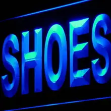 I999 обувь поставщика магазин дисплей металлический декор неоновый свет вывеска вкл/выкл Swtich 20+ цвета 5 размеров