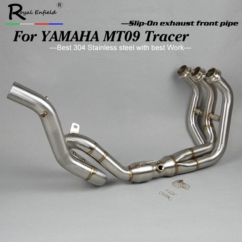 

For Yamaha MT09 TRACER tracer Slip-On Motorcycle Exhaust Scooter Front Pipe Full System MT09