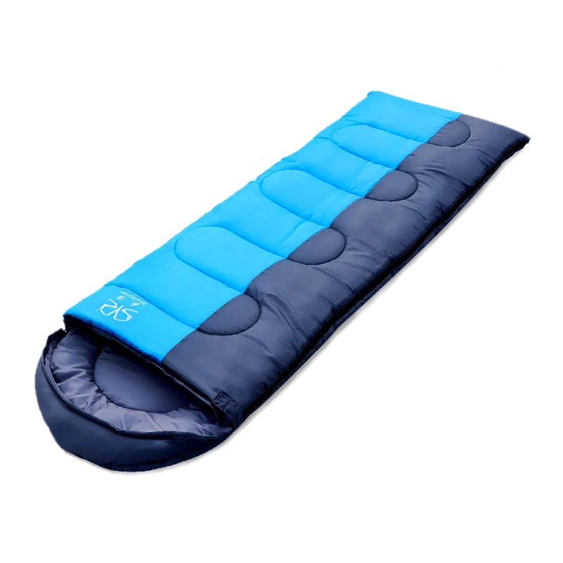 Adult Sleeping Bag Thermal Summer Autumn Envelope Hooded Outdoor Travel