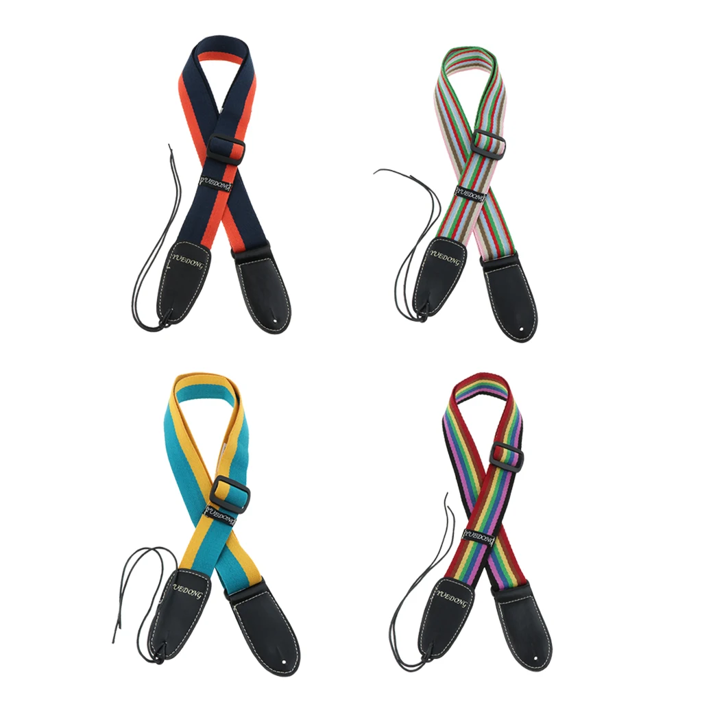 Tooyful Durable Cotton Ukulele Strap Hawaii Guitar Belt Musical Instrument Perform Accessory