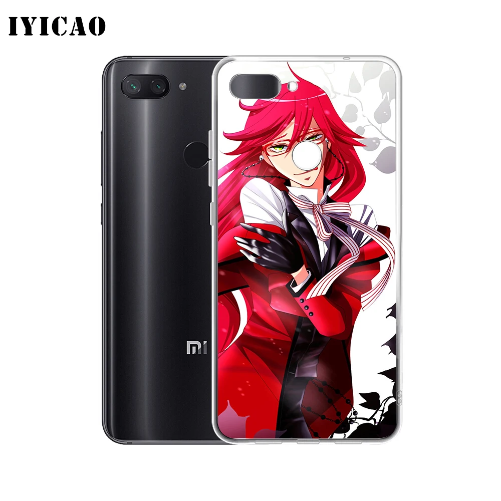 IYICAO Черный Дворецкий Мягкий силиконовый чехол для телефона Grell Sutcliff Xiaomi Redmi 4A 5A 6A