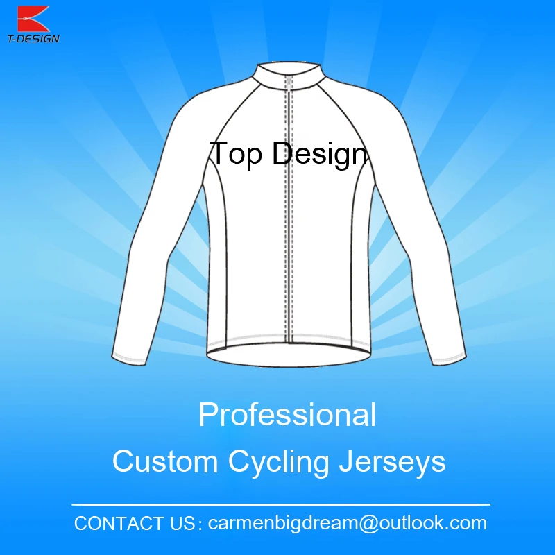 Top Quality Custom Long Sleeve Cycling Jersey Factory Price Custom