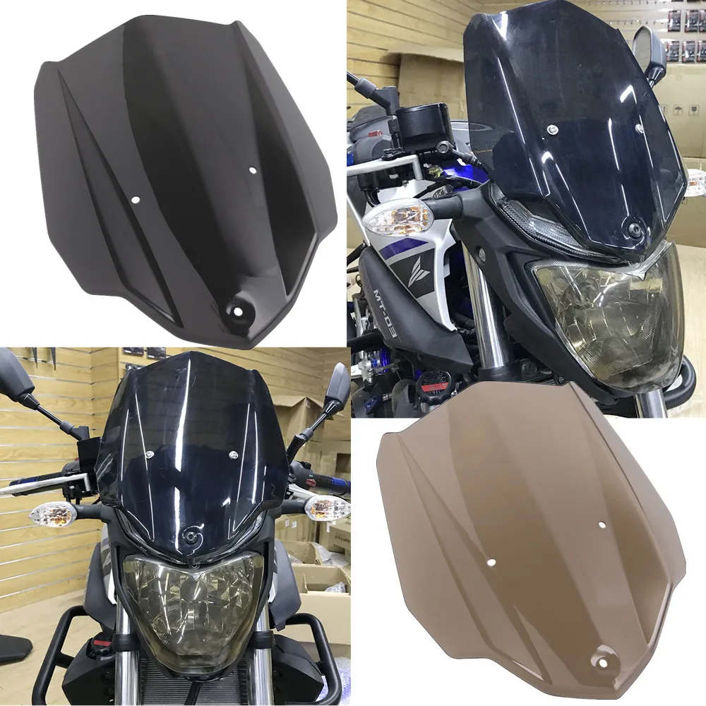 LJBKOALL For YAMAHA MT 03 MT03 accessories 2017 ABS Windshield