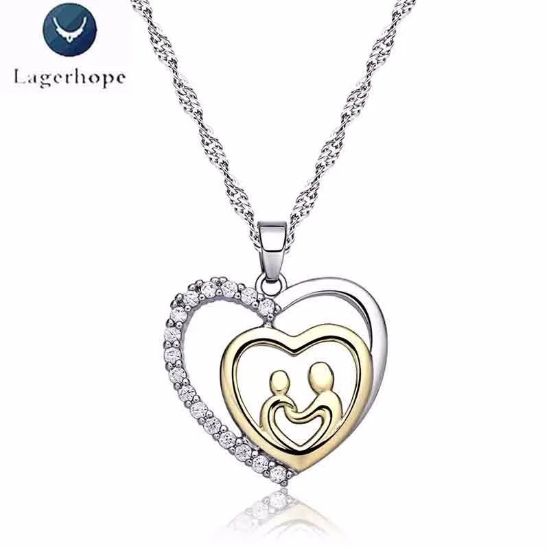 

New Pattern Gift For Mom Women's Decoration Silver Gold Copper Metal Cubic Zircon Exquisite Mother's Day Gift Birthday Gift
