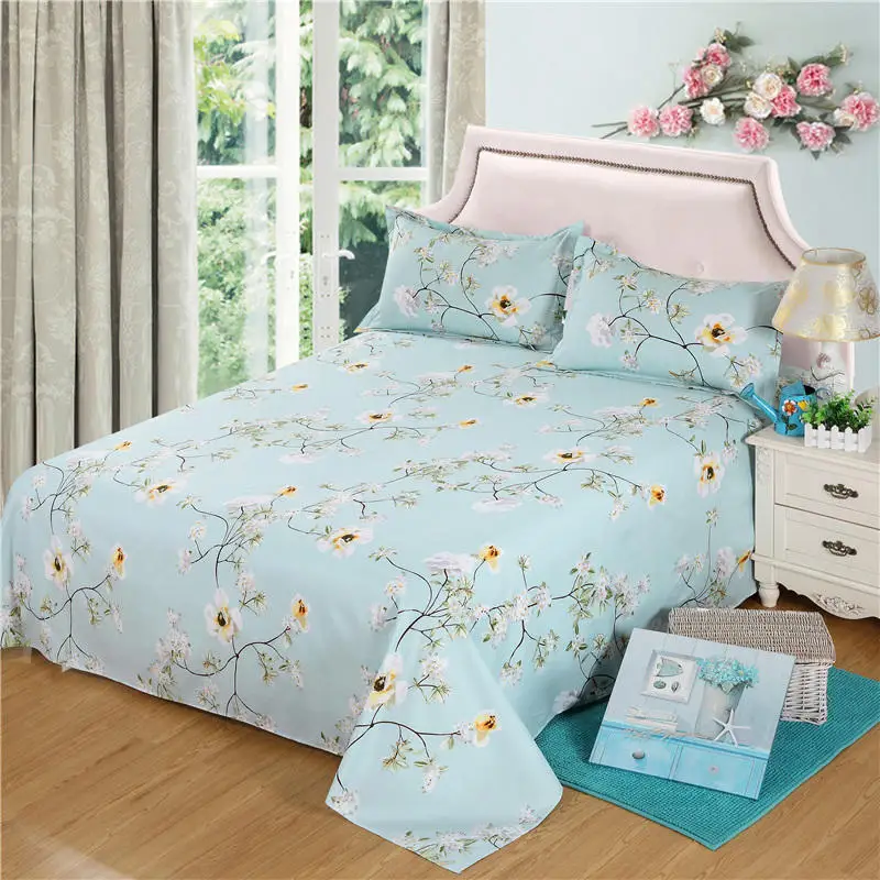 

New Bed Sheet with 2 Pillowcase Bed Linen Queen Size Mattress Covers Fitted Sheet Sets Flat Sheet Bedsheet King Sheet Set