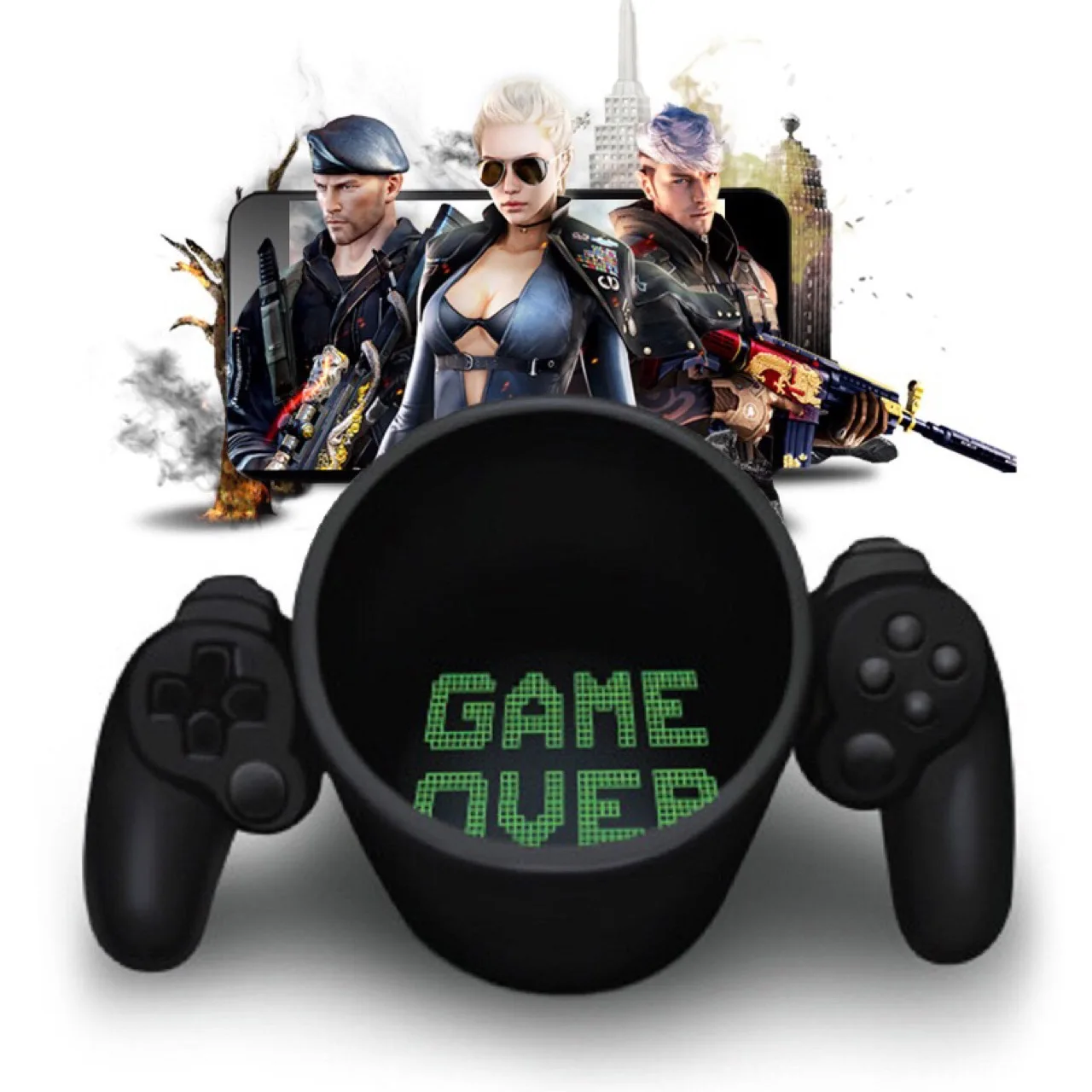 

Japanese GAME OVER Gamepad Mug Perfect Gift for Gamers Gifting Idea