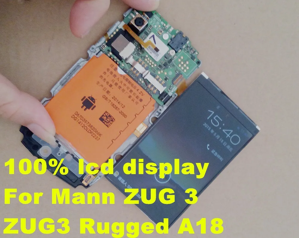 

100%lcd display For Mann ZUG 3 ZUG3 Rugged A18