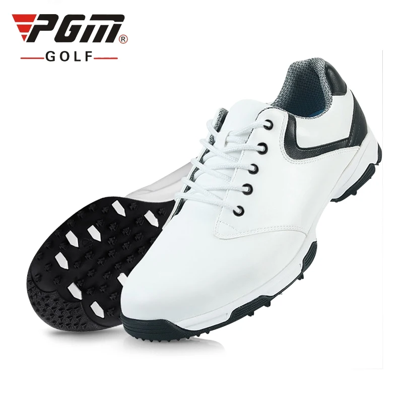 

Pgm Mens Waterproof Golf Sports Shoes Fixed Nail Breathable Sports Sneakers Man Lace Up Wear-resistant Trainers AA10092