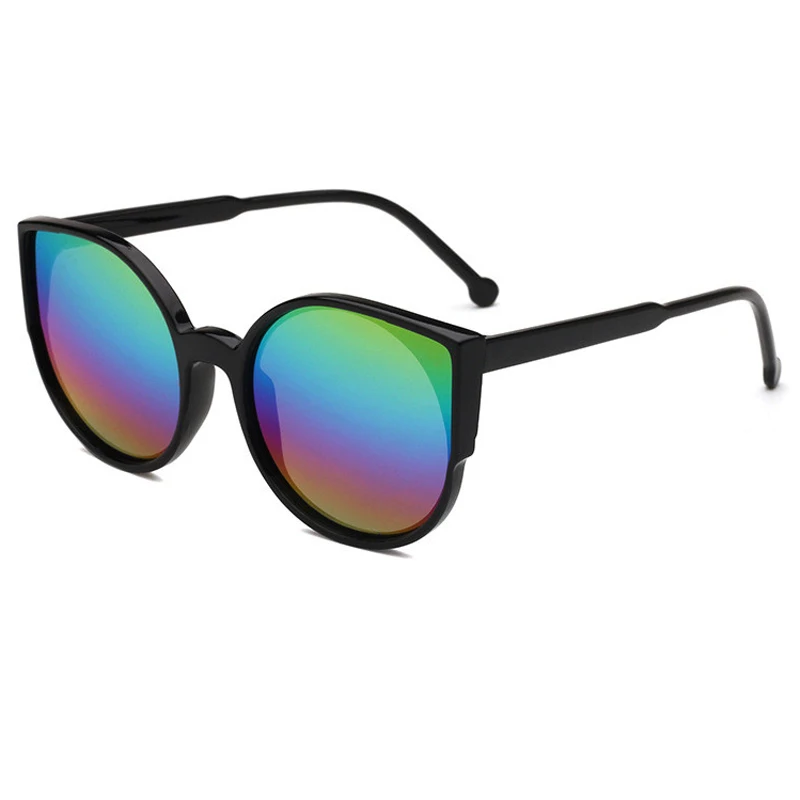 Decoration UV400 Mercury reflective lens Sunglasses Women Men PC eye
