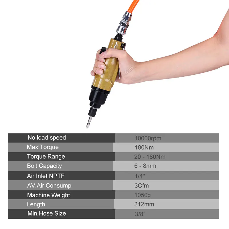FIVEPEARS Pneumatic large torque Air Tools Air Screwdriver air tool 8H pneumatic tools power tool new type free shipping 3308
