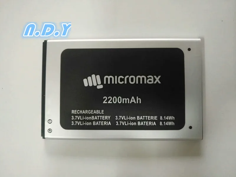 Новый высококачественный Micromax Q354 2200mAh литий ионный аккумулятор для мобильного