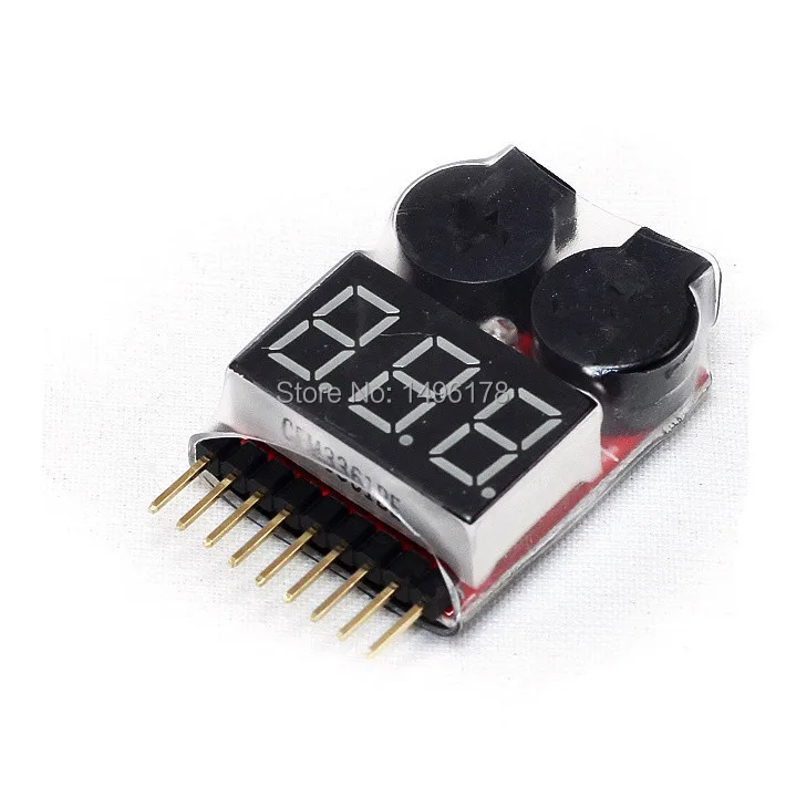 2 в 1 индикатор 8S Lipo тестер напряжения низкого Звуковой сигнал|low voltage buzzer alarm|buzzer