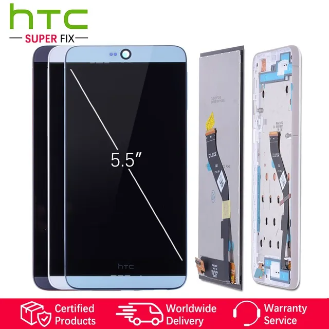 5.5'' Оригинальный тачскрин дисплей экран для htc Desire 826 сенсорный дисплей Оригинал LCD с тачскрином в рамке замена запчасти для htc 826 Черный белый красный синий