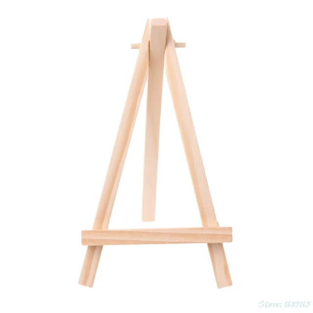 Online 1pc Mini Wooden Tripod Easel Display Painting Stand Card 1pc Mini Wooden Tripod Easel Display Painting Stand Card Canvas Holder Wedding Party