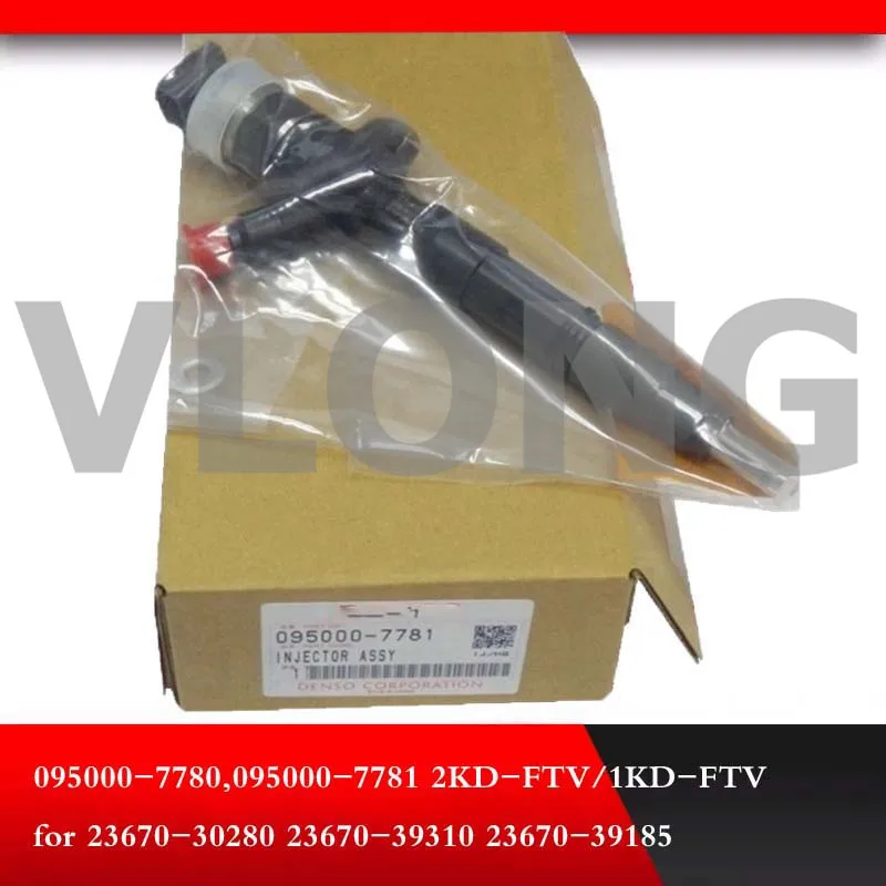 도요타 Hilux 디젤 연료 인젝터, 095000-7780, 095000-7781, 095000-8290, 23670-0L050, 23670-30280, 23670-39310, 23670-39185